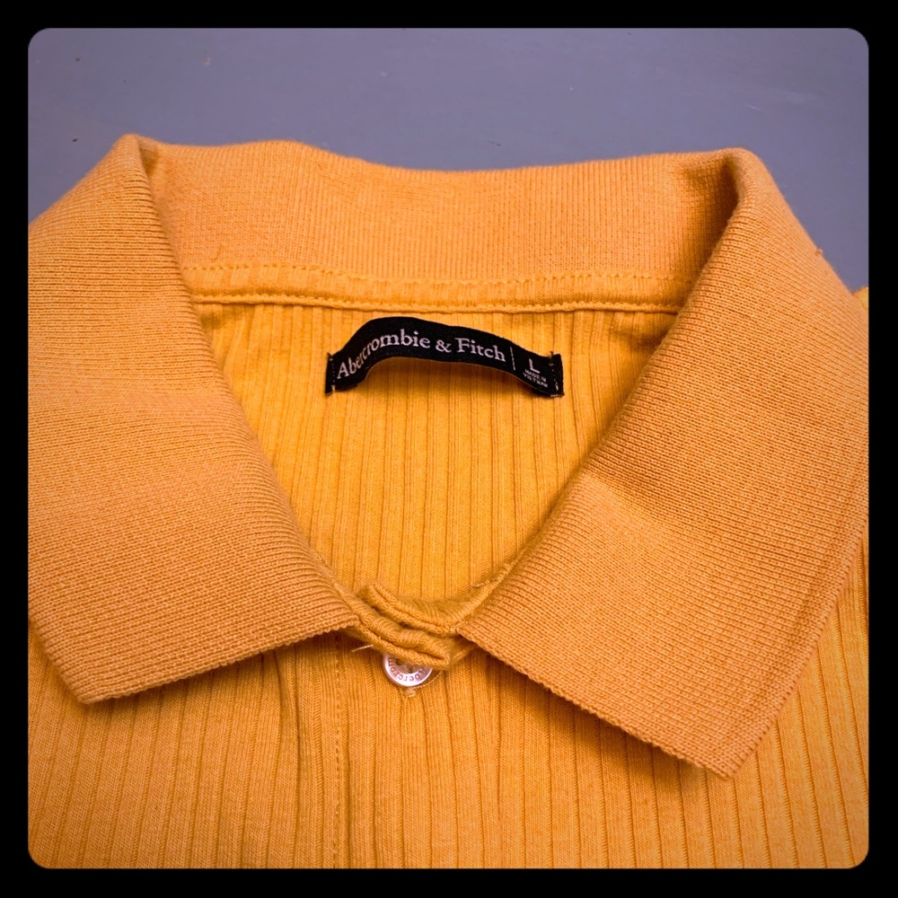 Gold/Yellow Button down Polo